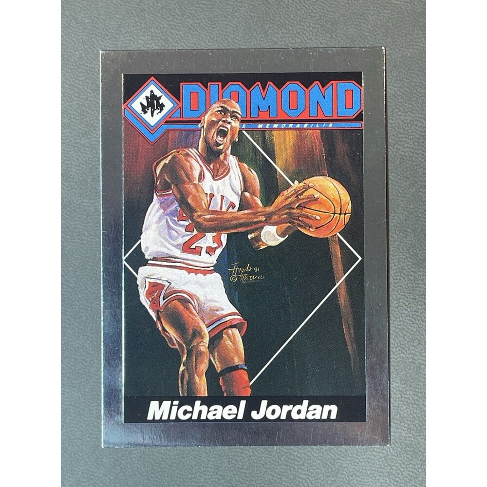 Michael Jordan Chicago Bulls 1992 DIAMOND SPORTS #12 CENTERED BEAUTY! Foil Card